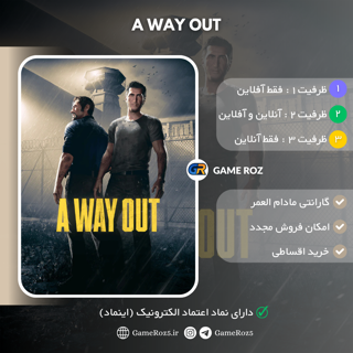 اکانت قانونی A Way Out برای PS4 و PS5