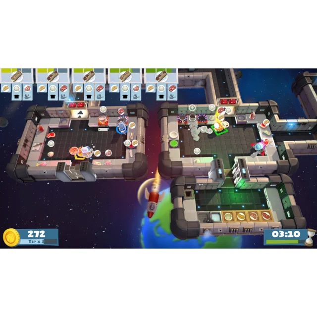 تصویر گیم پلی بازی Overcooked! All You Can Eat در محیط آشپزخانه