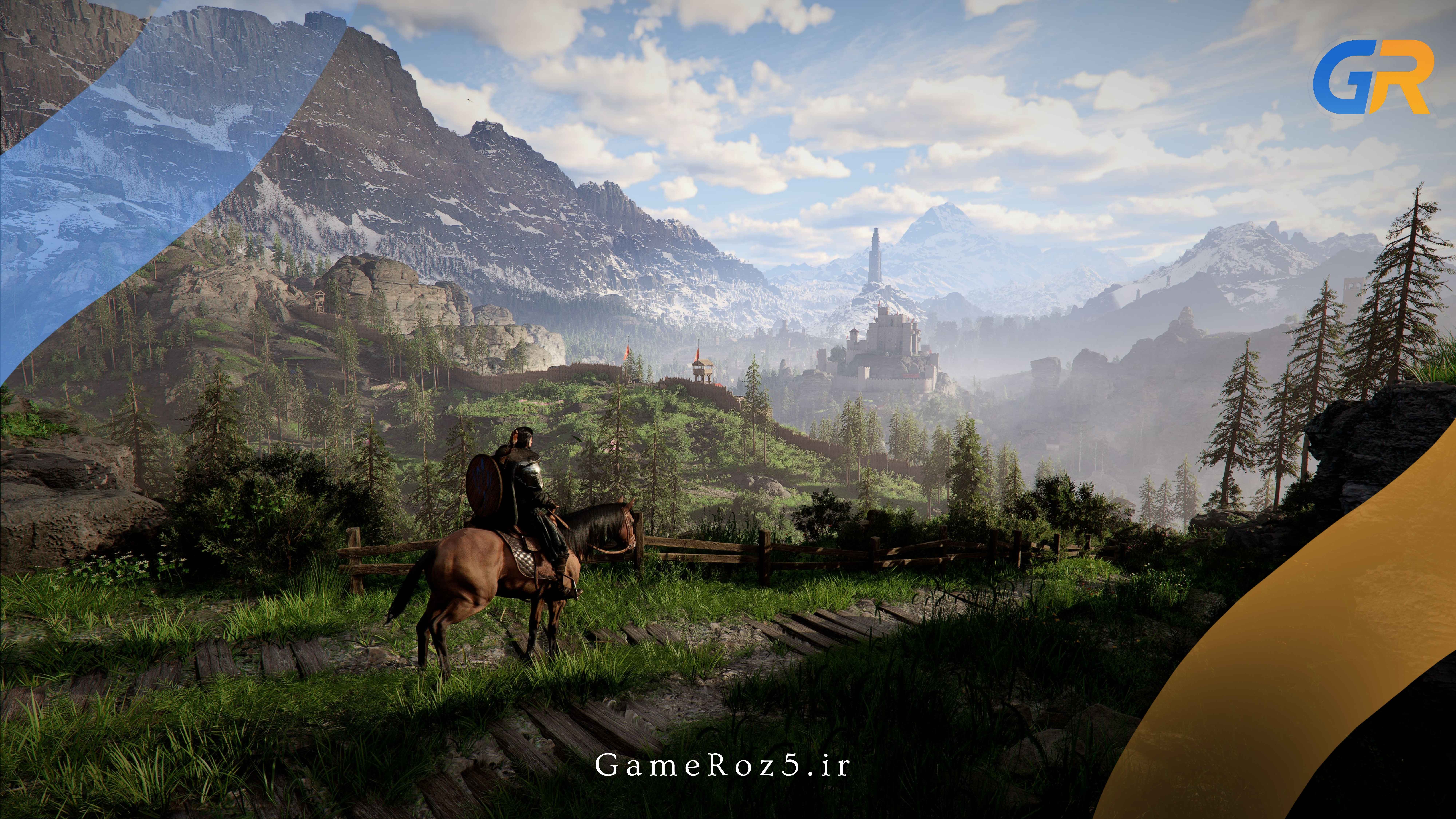 نمای جهان باز بازی Crimson Desert در قاره Pywel